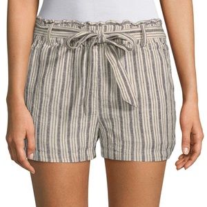 Sanctuary Striped Linen Shorts